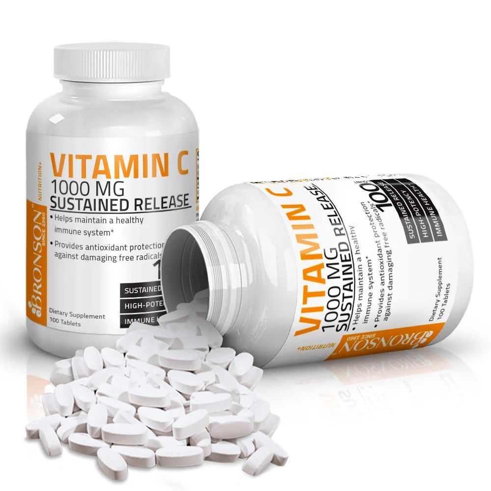 Vitamin C Ascorbic Acid Sustained Release - 1,000 mg - Image 3