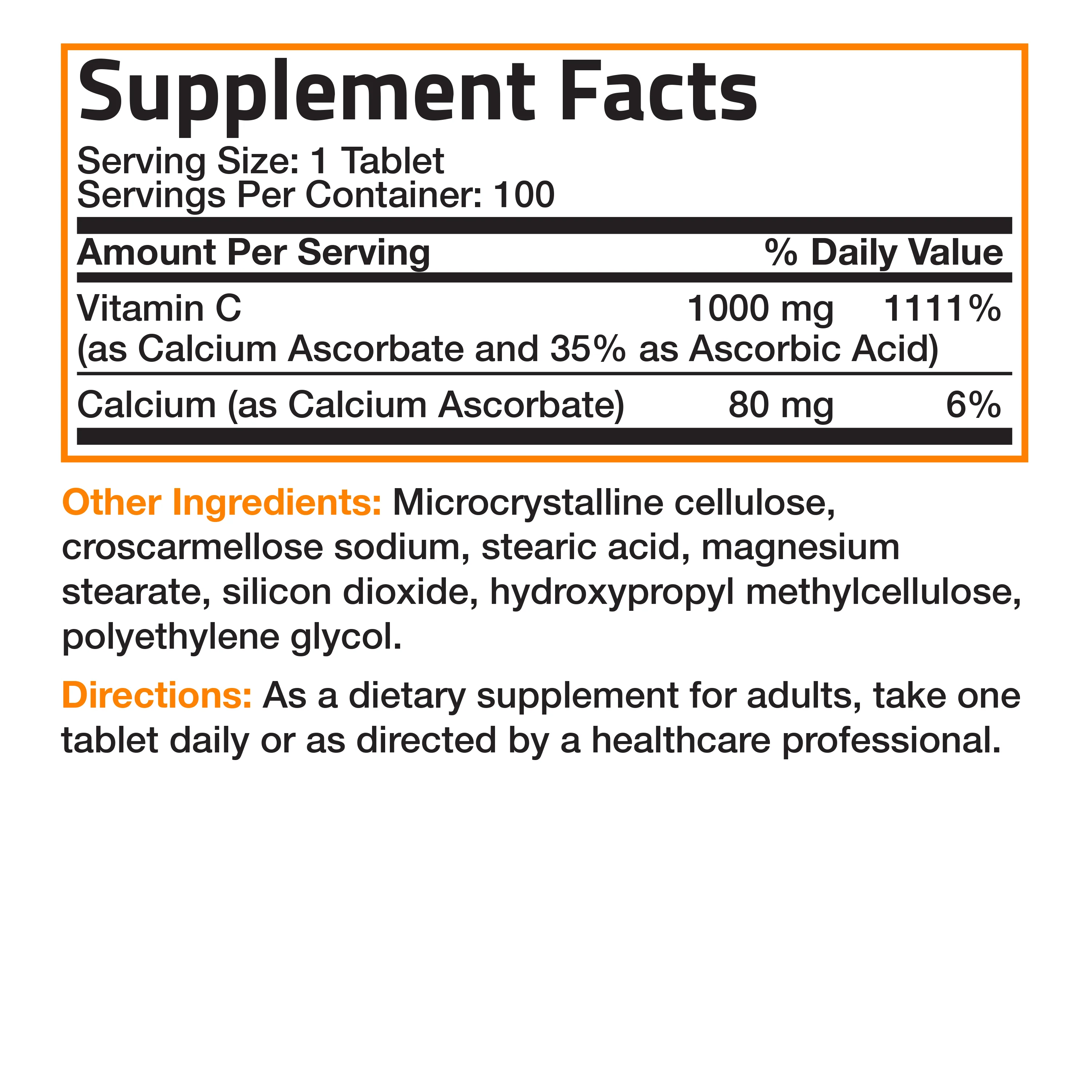 Buffered Vitamin C Calcium Ascorbate - 1,000 mg - Image 12