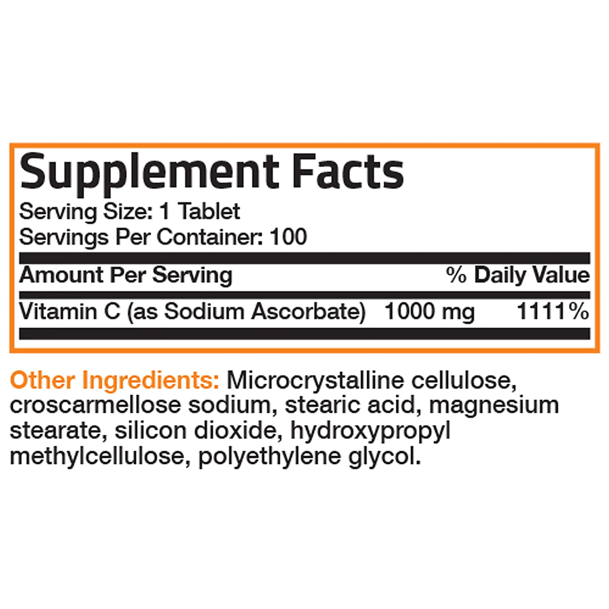 Vitamin C Sodium Ascorbate Non-Acidic Non-GMO - 1000 mg - Image 10