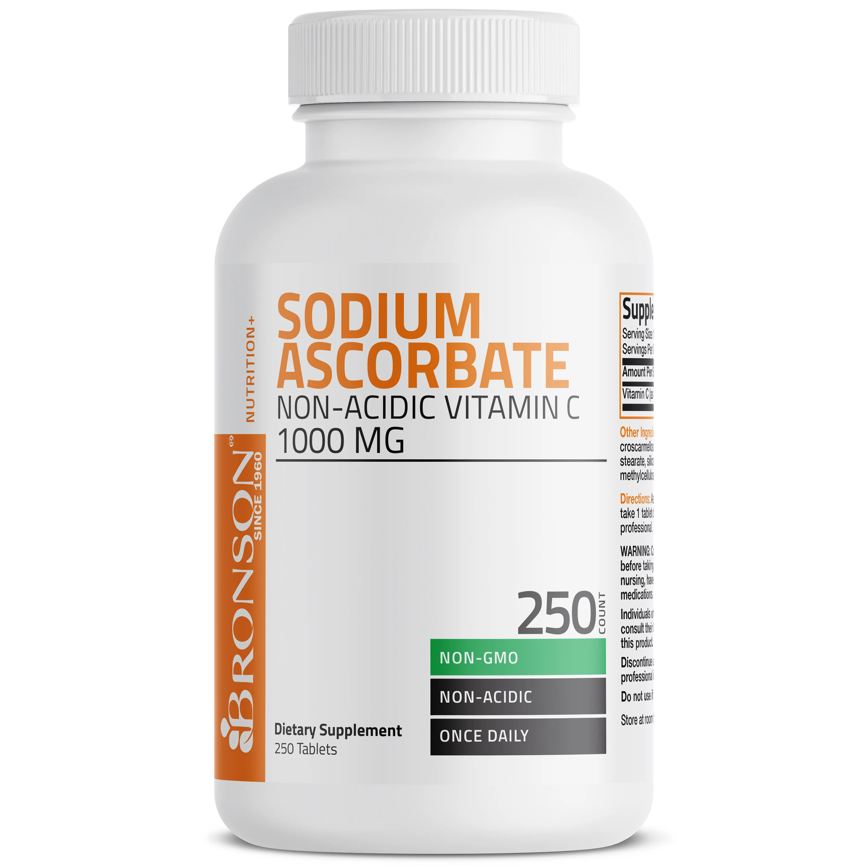 Vitamin C Sodium Ascorbate Non-Acidic Non-GMO - 1000 mg - Image 3