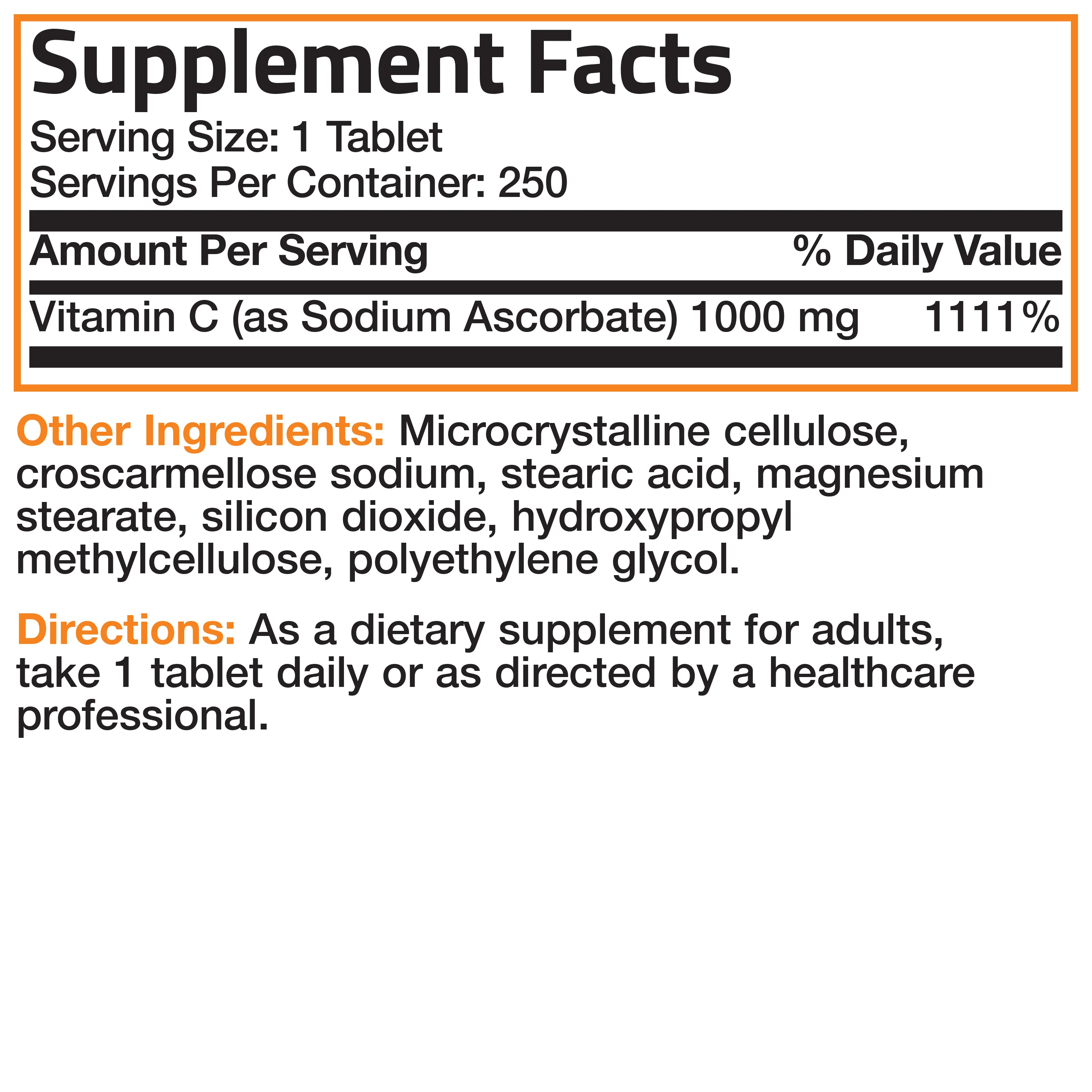 Vitamin C Sodium Ascorbate Non-Acidic Non-GMO - 1000 mg - Image 6