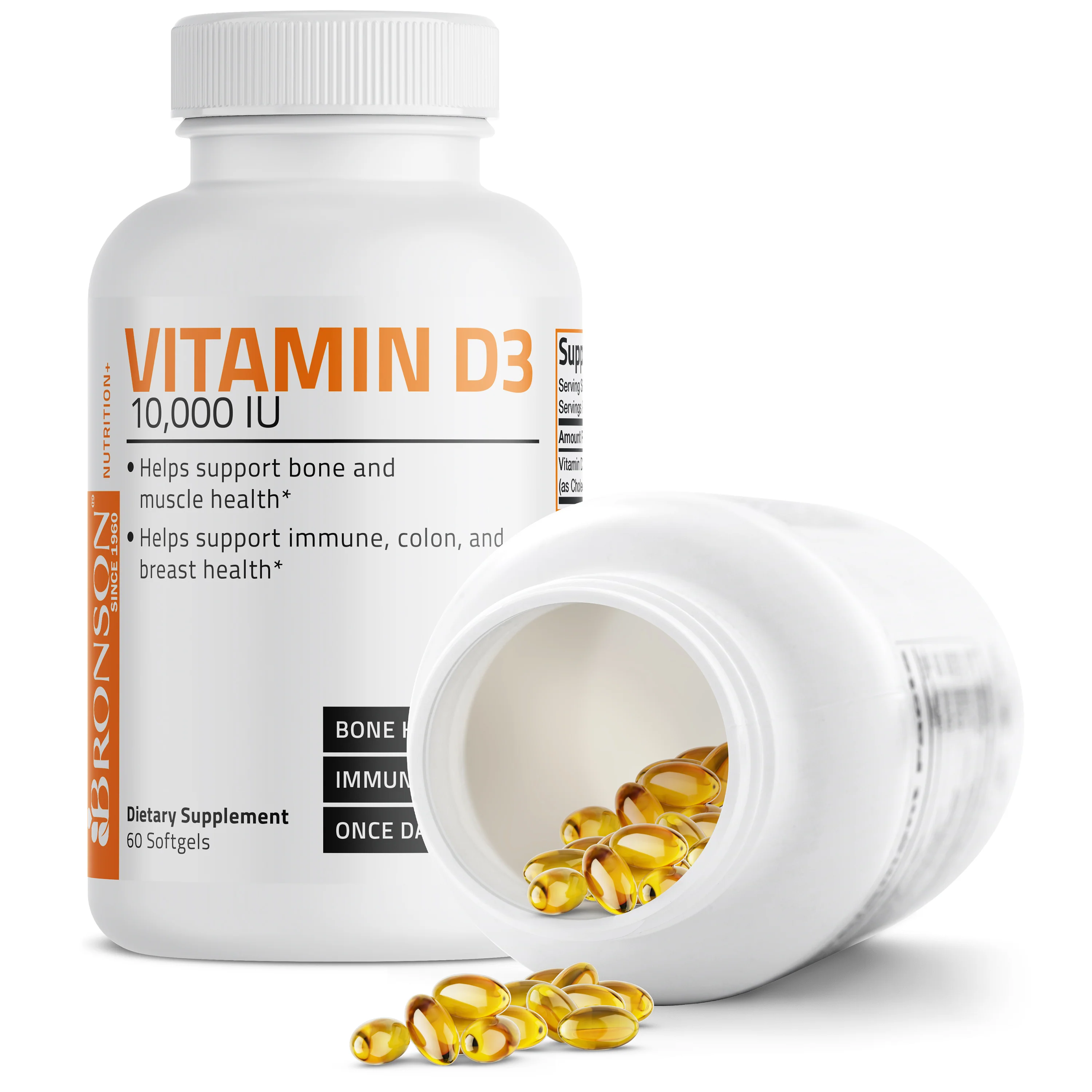 Vitamin D3 - 10,000 IU - 60 Softgels - Image 4