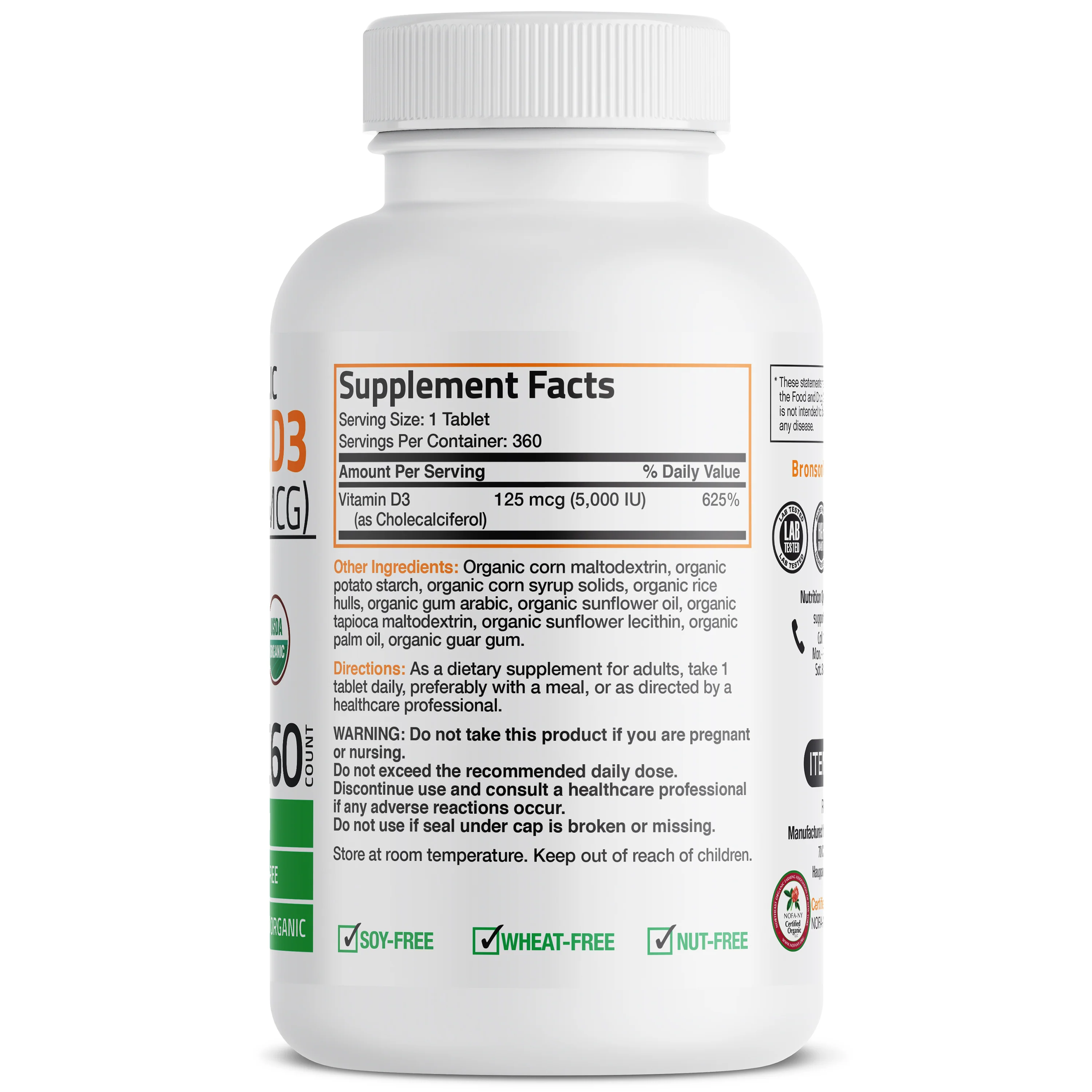 Vitamin D3 USDA Certified Organic - 5,000 IU - Image 10