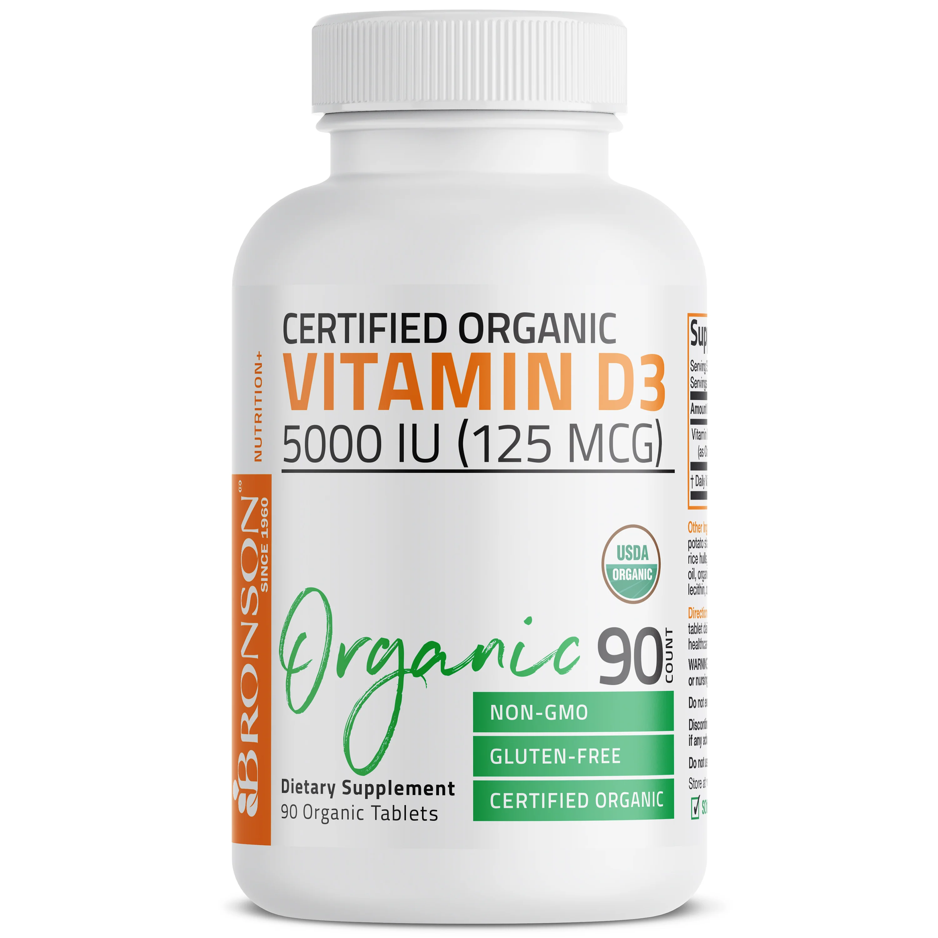 Vitamin D3 USDA Certified Organic - 5,000 IU - Image 3