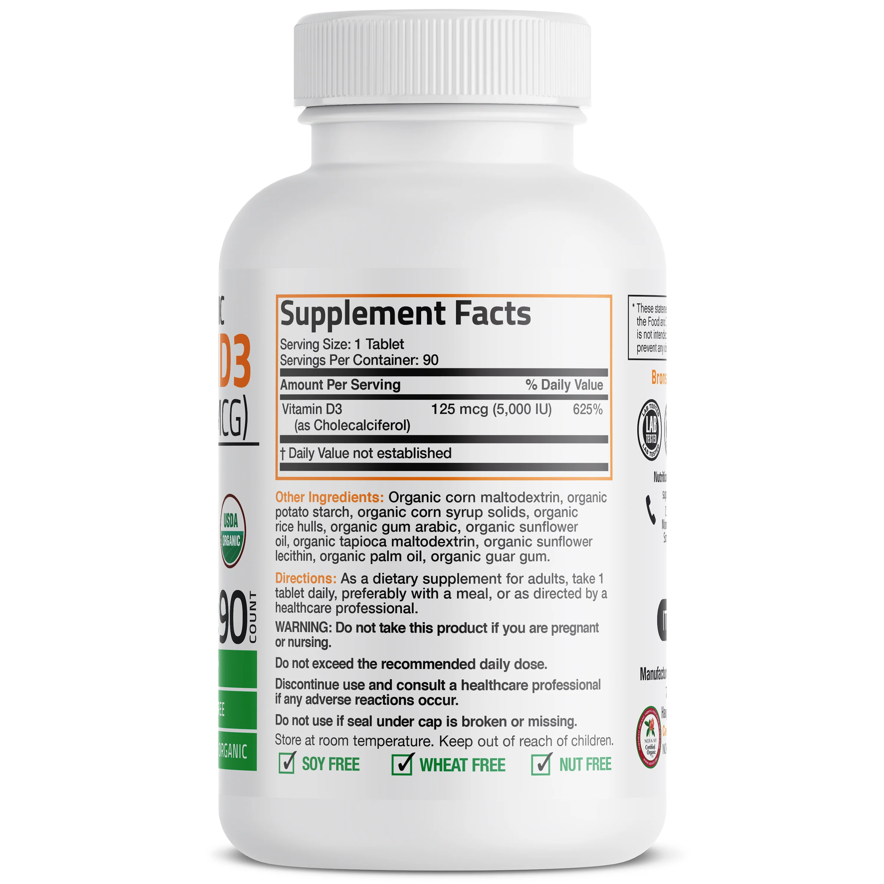 Vitamin D3 USDA Certified Organic - 5,000 IU - Image 4