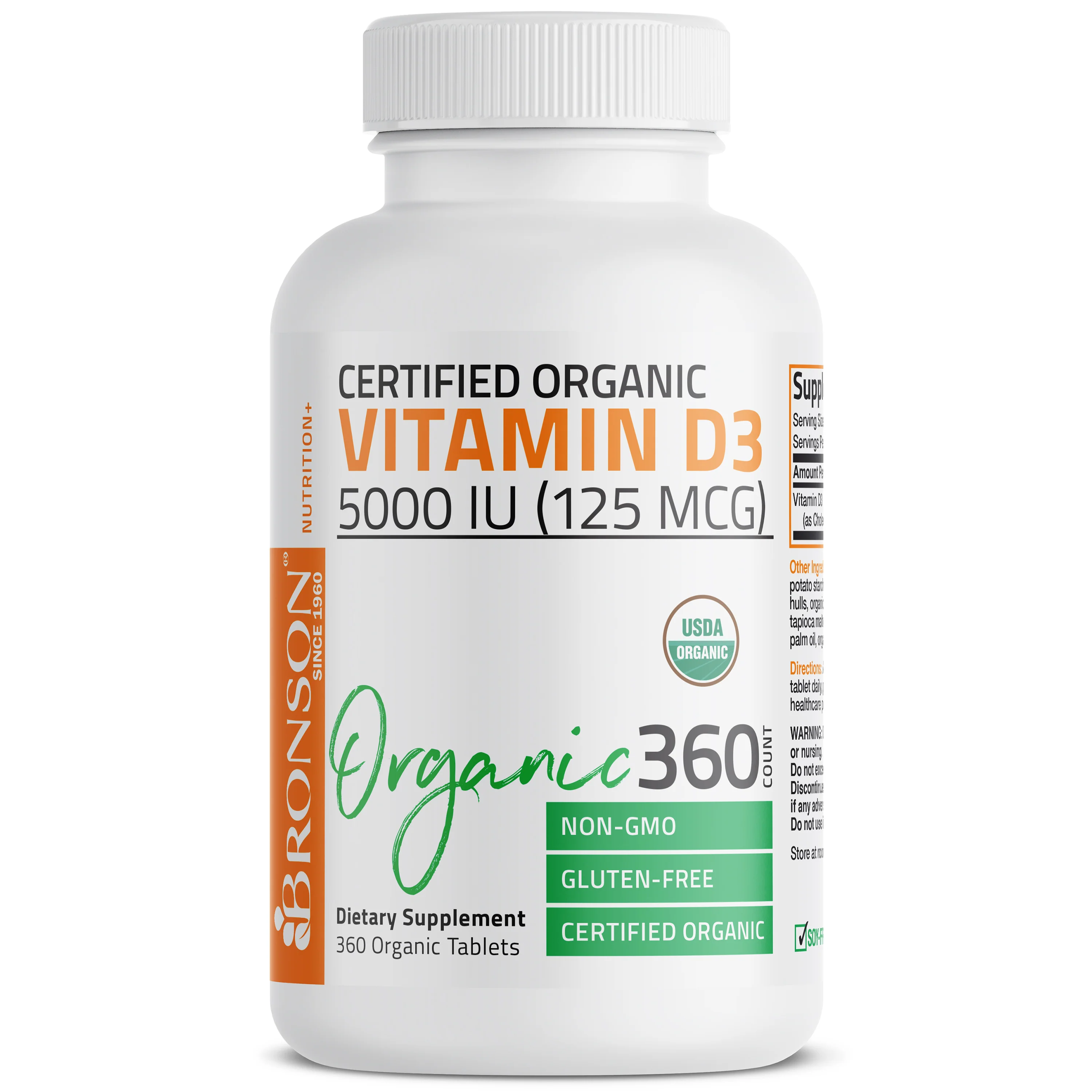 Vitamin D3 USDA Certified Organic - 5,000 IU - Image 9