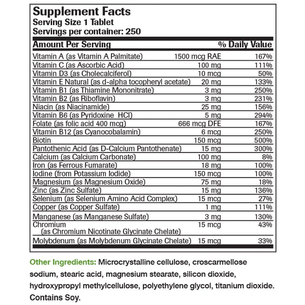 Once Daily Vitamin & Mineral Multivitamin Formula - Image 10