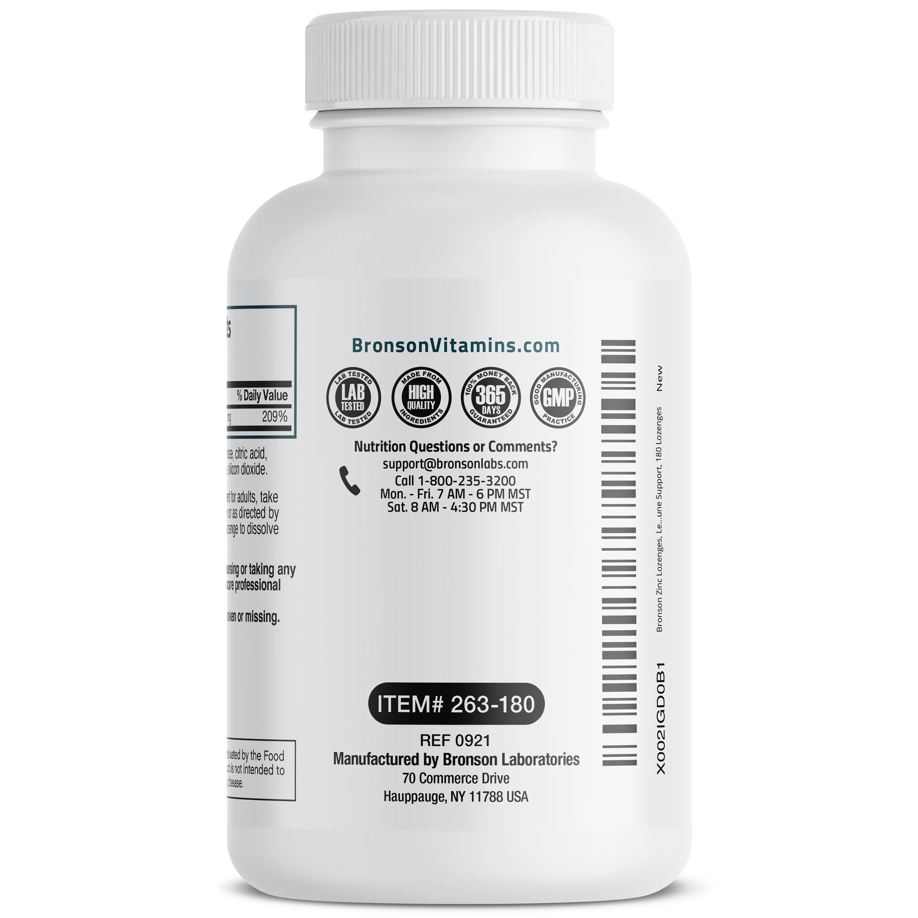 Zinc Lozenges - Lemon - 23 mg - 180 Lozenges - Image 2